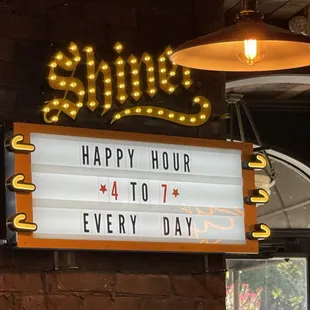 Happy Hour every day from 4 - 7