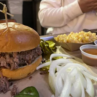 Close-up of that massive sammich