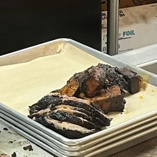 heaping portion of meats