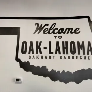 the welcome sign for the restaurant