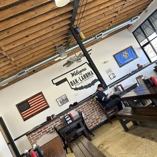 the interior of the restaurant