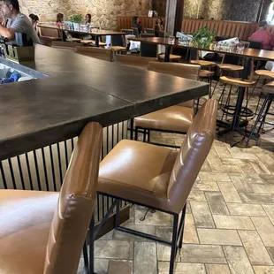 The bar opening to the dining room!
