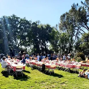 Happy guest enjoying a great barbeque!