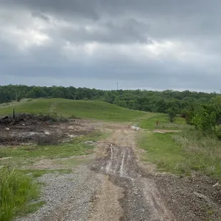 Behind the meadows where some trials start!