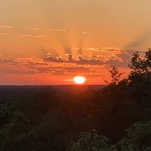 Sunset on the ridge.