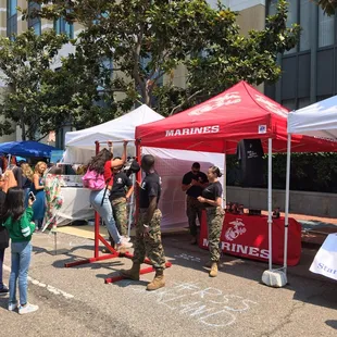 Marine Corp pull-up station