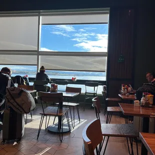 a view of the bay from the dining room