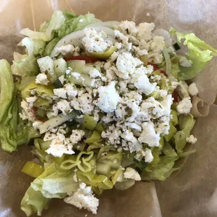 Veggie Gyro Sandwich (ordered w/o olives)