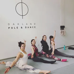Flexibility class at Oakland Pole and Dance