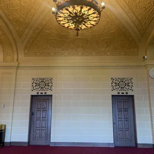 Doors to nowhere and a light.