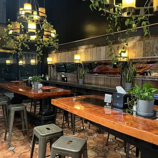 Interior of restaurant
