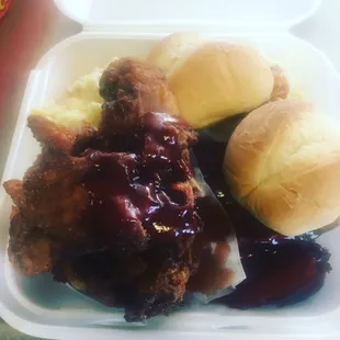 Barbecue chicken wings
