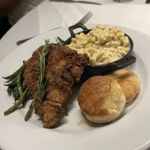 Southern Chicken and Mac and cheese