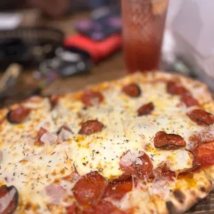 pepperoni and cheese pizza