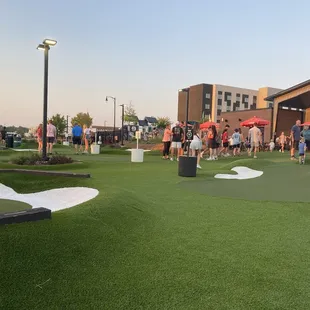 Outside on the &quot;greens&quot; side