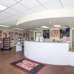 Friendly Leasing Office with Merchandise Available