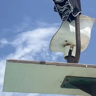 Broken lifeguard stand