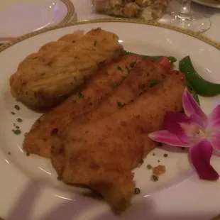 Fish with twice baked potatoe