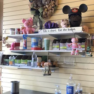 Cute stuff hanging as you enter