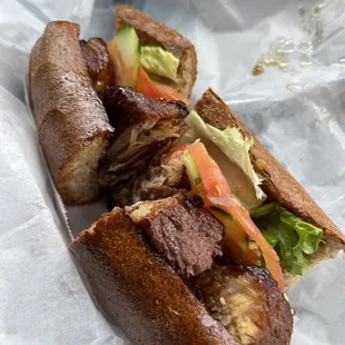 Monday special ? Adobo Pork Belly Sandwich Roll $10