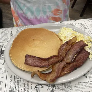 Off the Menu-Eggs, Bacon and Pancakes