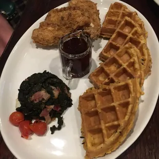 Chicken and waffles