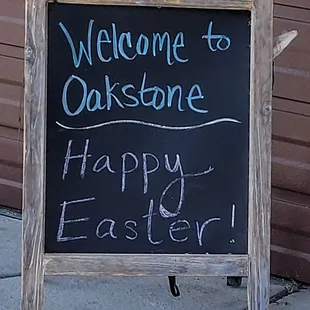 Signage for Easter.