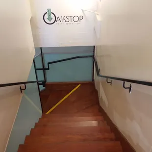 Stairs going down to basement.