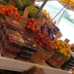 a variety of fruits and vegetables