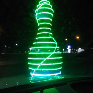 I parked by the neon pin!