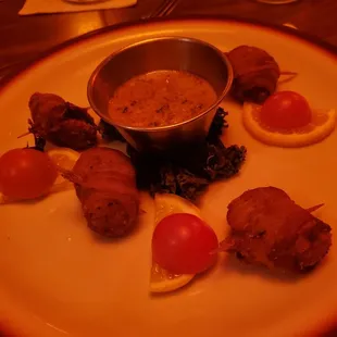 Bacon wrapped scallops