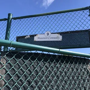 Playing my finals on the Maureen Connolly court!