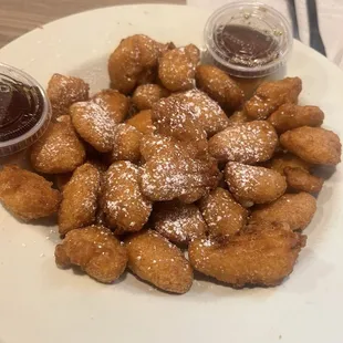 Corn fritters were delicious