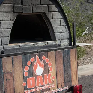 the back of the oven