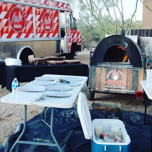 a wood fired pizza oven