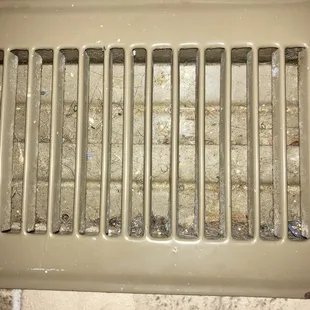 Filthy heat vent