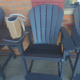 Outside hi boy chairs to wait