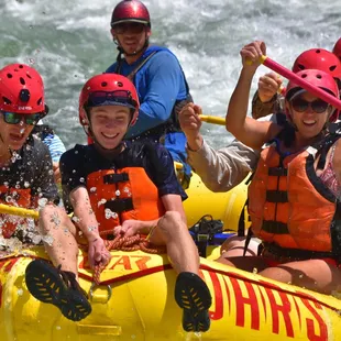 Riding the bull while rafting the Tuolumne River