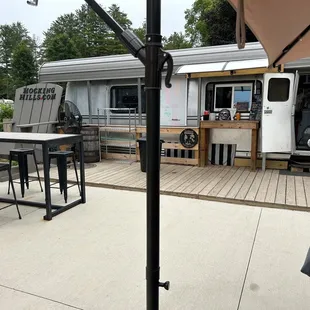  patio area with tables and chairs