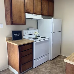 Kitchen in the 1 bedroom!