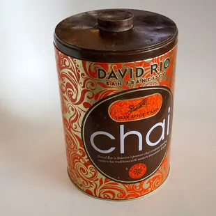 a can of chai