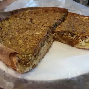 $5 egg and meat pie.