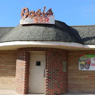 the front of the restaurant