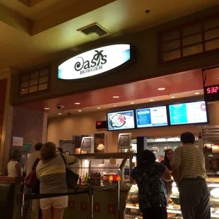 Cashier. Located inside the Tutu's food court