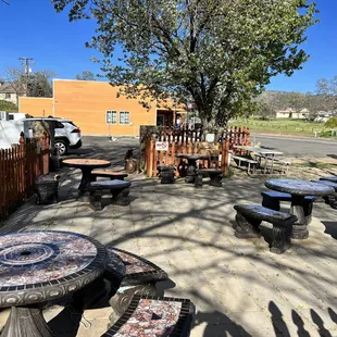 Outside dining area..
