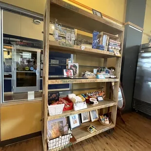 a display of food items in a store