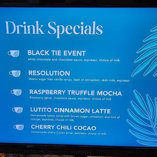 Drink specials