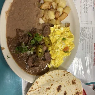 Huevos Rancheros with steak
