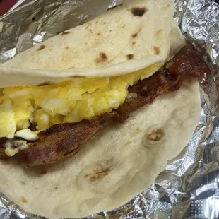 Bacon and egg