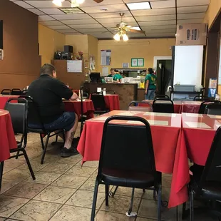 a man sitting at a table